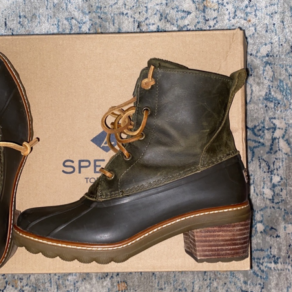 Sperry Saltwater Heel Leather Boots